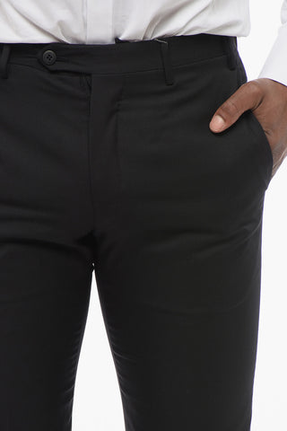 Virgin Wool Trousers LEADER with Jetted Pockets