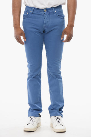 ID LUXURY DENIM Embroidered Tone-on-Tone Jeans