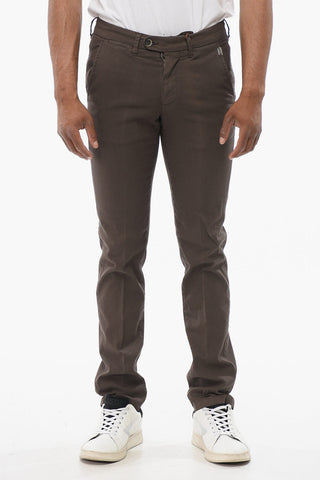 Linen-Blend Chino Trousers
