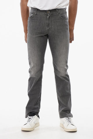 ID Slim-Fit Jeans with 15cm Stone Wash