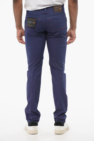 Pantaloni in Cotone Effetto Slavato