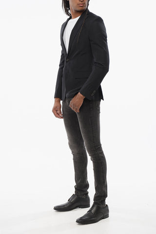 CC COLLECTION Linen and Silk Blend Blazer