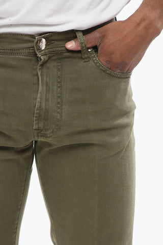 ID 5-Pocketed Stretch Cotton Pants