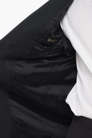 2-teiliger Anzug SMOKING LEADER mit Details aus Satin