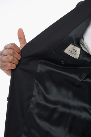 CC COLLECTION Anzug aus extrafeiner Wolle mit Pattentaschen