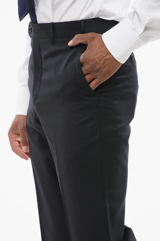 CC COLLECTION Anzug aus extrafeiner Wolle mit Pattentaschen