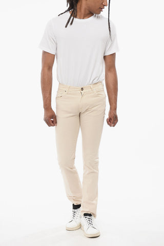 ID 5-Pocket Elasticized Cotton Trousers