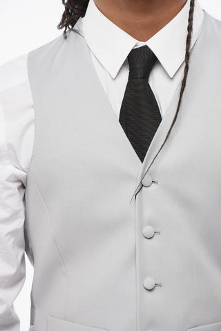 Wool 5-Button Waistcoat with Welt Pockets