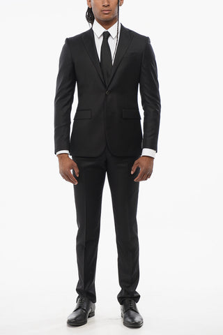 TREND Virgin Wool Suit with Flap Pockets
