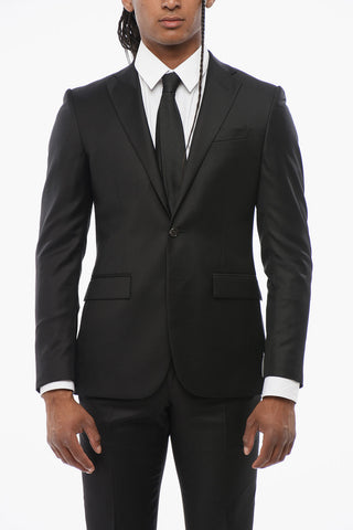 TREND Virgin Wool Suit with Flap Pockets
