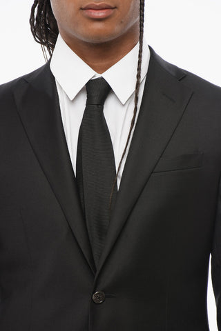 TREND Virgin Wool Suit with Flap Pockets