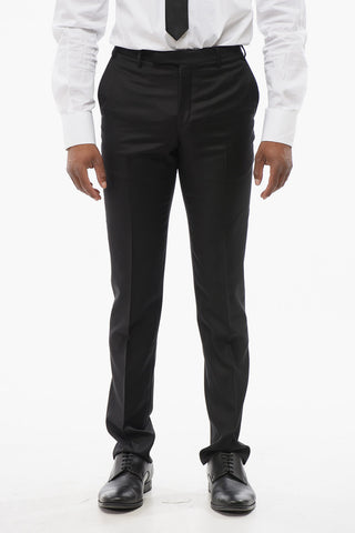 TREND Virgin Wool Suit with Flap Pockets