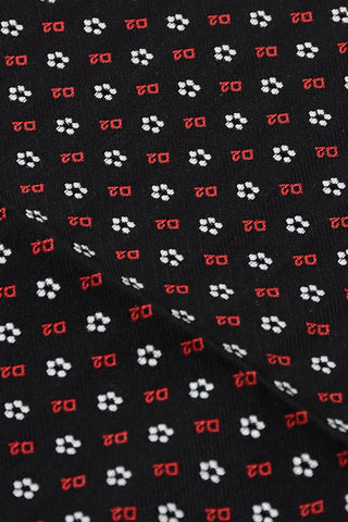 Silk Pocket Square with All-Over Monogram