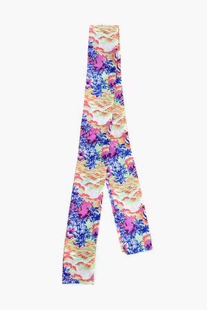 Patterned Silk Scarf HAWAII