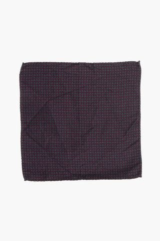 Geometrical Patterned Silk Pocket Square