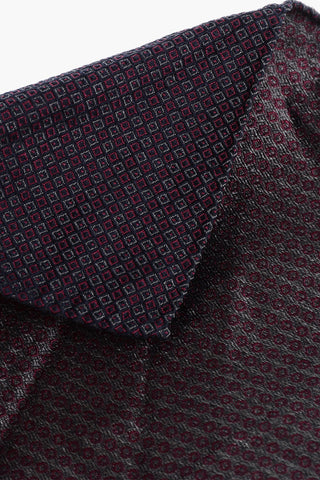 Geometrical Patterned Silk Pocket Square