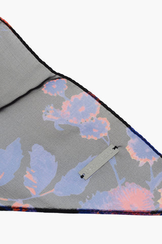 Slim Chiffon Scarf with Floral Print