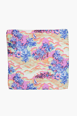 Patterned Silk HAWAII Pocket Square