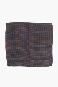 Silk Pocket Square with Geometric Pattern