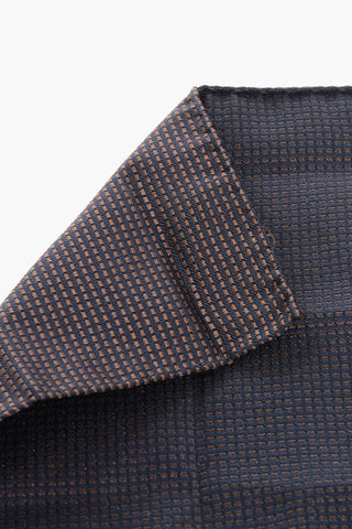 Fazzoletto da Taschino in Seta con Motivo Geometrico