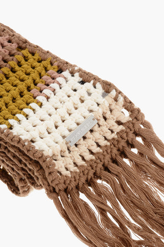 Fringed Crochet Scarf