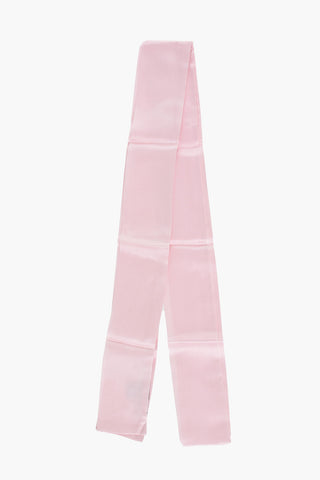 Schlanker Seidenschal einfarbig