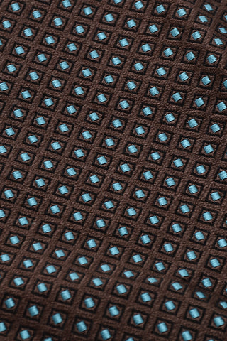 Geometrical Patterned Silk Pocket Square