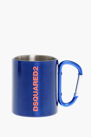 Solid Color Steel Mug with Contrasting Logo