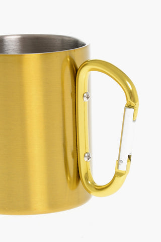 Tazza in Acciaio a Tinta Unita con Manico D-Ring