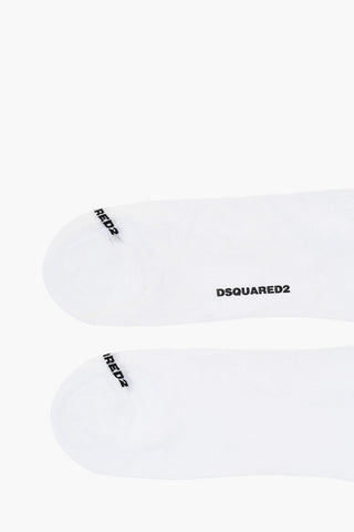 Solid Color Low-Cut Socks with Contrasting Logo