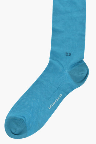 Solid Color Cotton Blend Long Socks