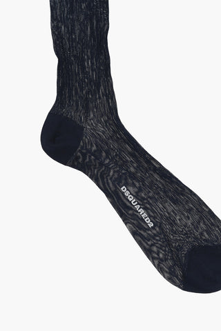 Long Ribbed Silk Socks