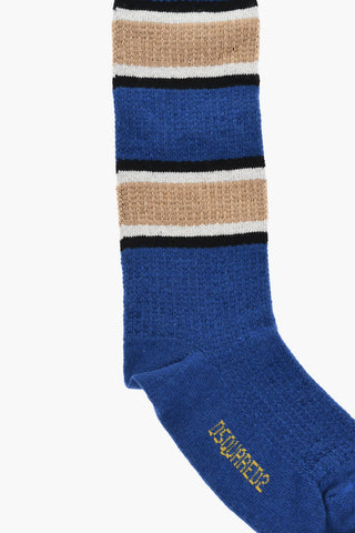 Mid-Crew-Socken Aus Wollmischung Mit Streifendetails