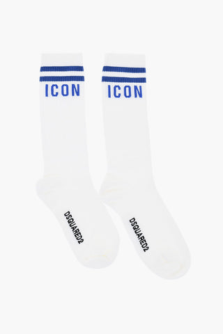 ICON Ribbed Long Socks with Contrasting Details