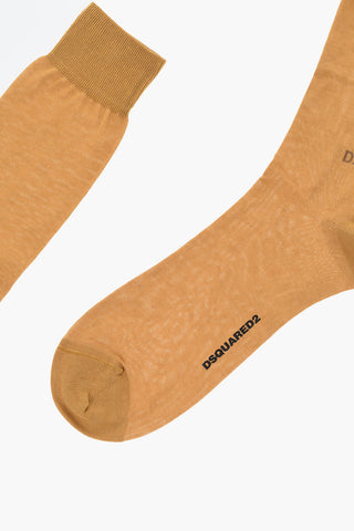 Solid Color Cotton Blend Long Socks
