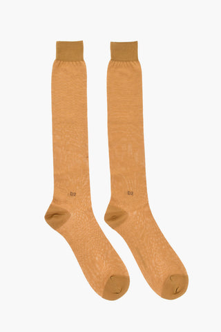 Solid Color Cotton Blend Long Socks