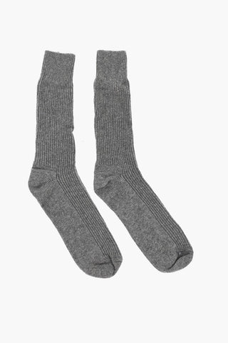 Solid Color Wool Blend Long Socks