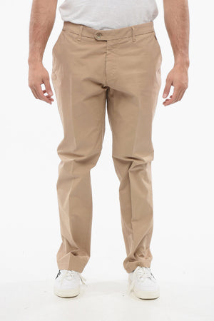 Pantaloni Chino in Cotone con Passanti