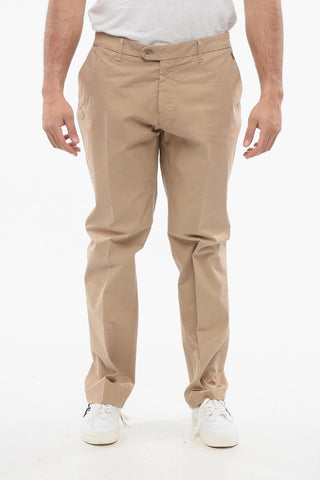 Chinohose aus Baumwolle mit Gürtelschlaufen