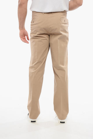 Chinohose aus Baumwolle mit Gürtelschlaufen