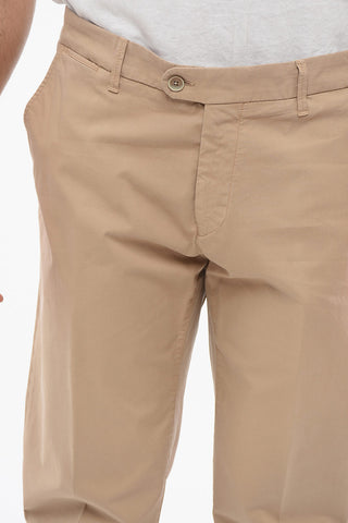Chinohose aus Baumwolle mit Gürtelschlaufen
