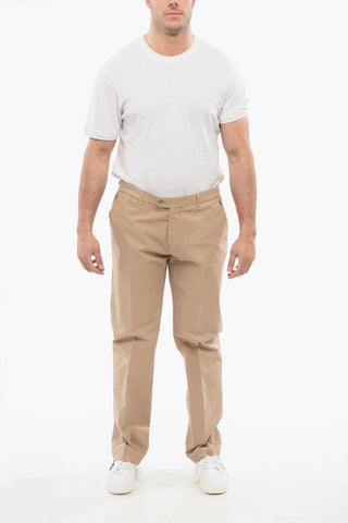 Chinohose aus Baumwolle mit Gürtelschlaufen
