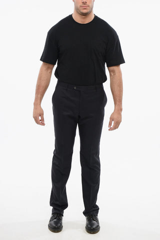 Virign Wool Pants with Welt Pockets
