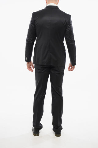 Cool Wool Suit with Peak Lapel