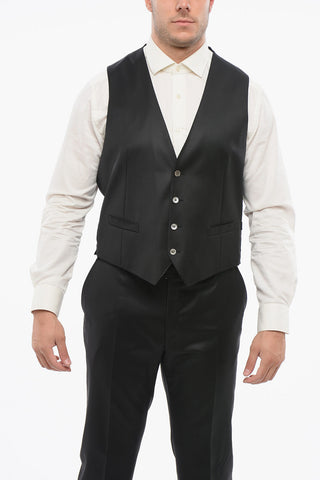 Cool Wool Suit with Peak Lapel