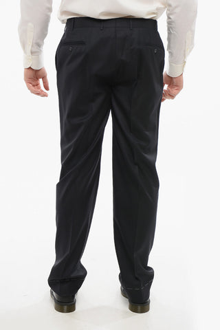 CC COLLECTION Virign Wool Suit with Flap Pockets