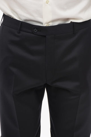 CC COLLECTION Virign Wool Suit with Flap Pockets