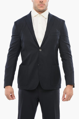 Blazer Monopetto GATE In Lana Con Tasche A Toppa