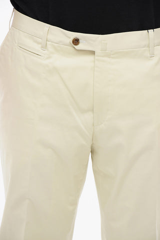 Pantaloni in Cotone Elasticizzato con Tasche a Zip