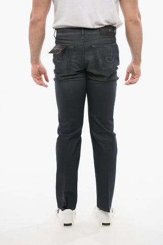 ID Stone-washed Straight-Fit Jeans
